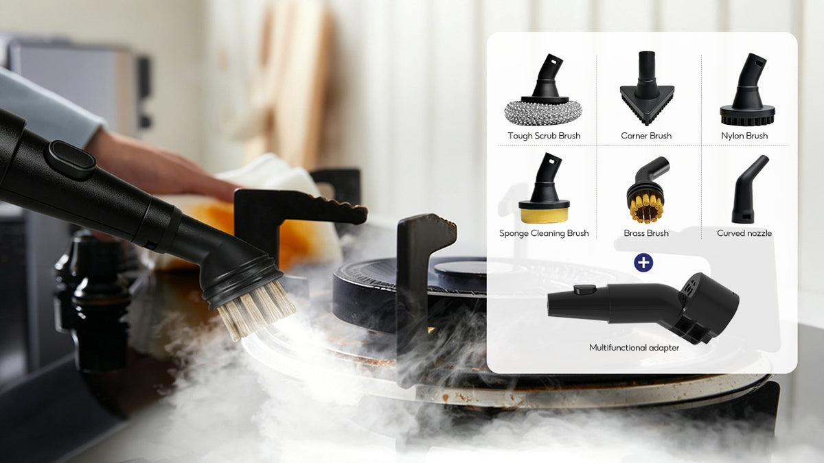 One Machine, Endless Cleaning – 6 Attachments, Unlimited Surfaces